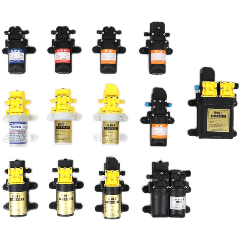 电动喷雾器水泵12V农用隔膜微型高压自吸洗车打农药机大功率马达