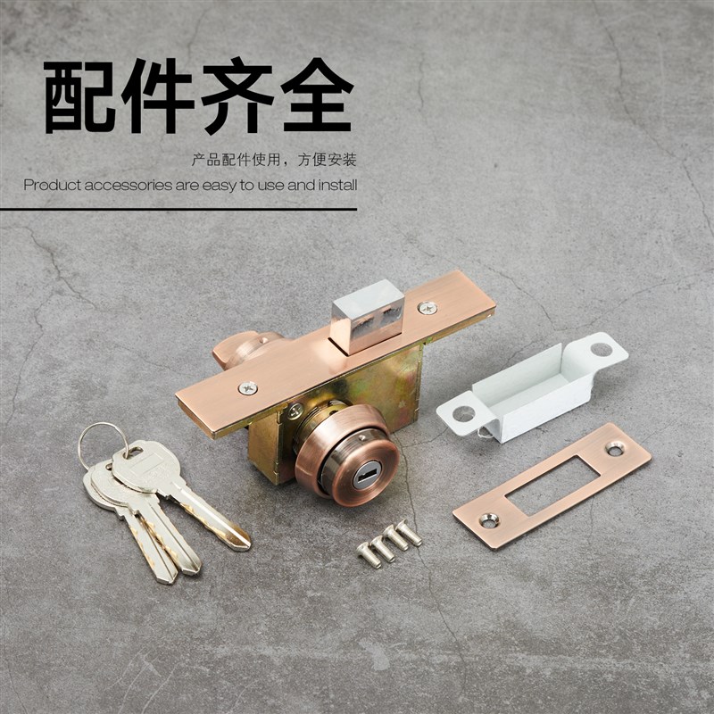 有框玻璃门锁地弹门地锁不锈钢平头锁铝合金门锁门锁包框锁