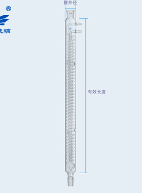 蛇形回流冷凝管200 300 400 500 600MM/24*24 厚料回流冷凝器