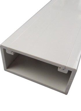 极速特厚100*50mmPVC明装线槽塑料桥架工程用5mm厚电线明线线槽板