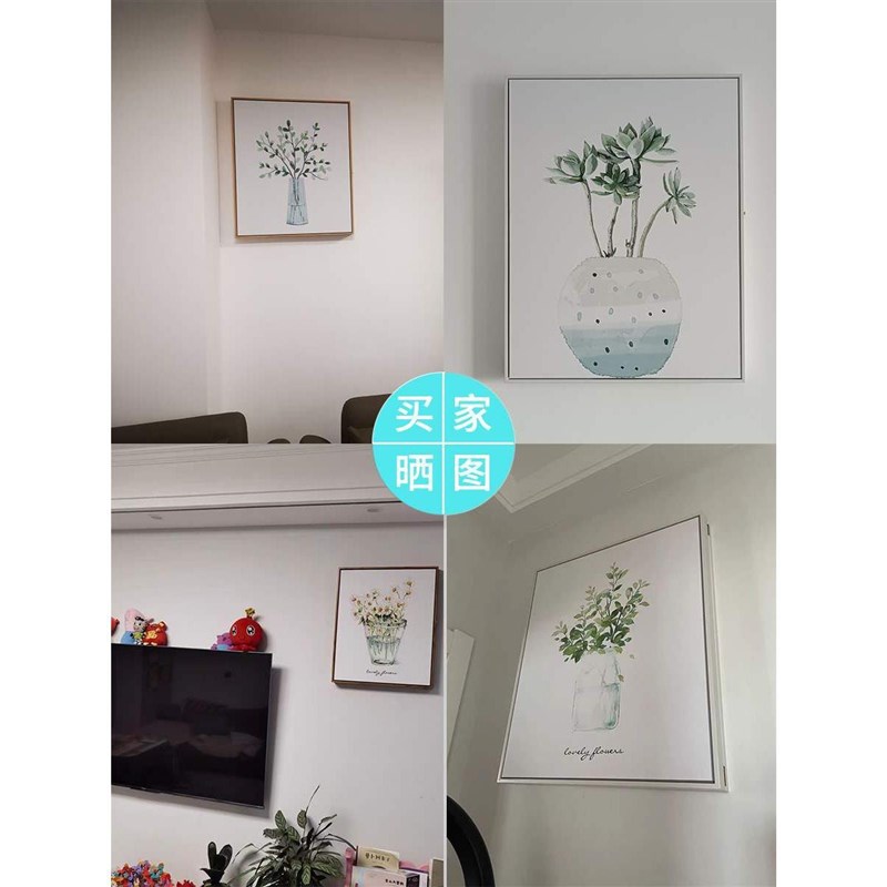 61k3电闸箱电电表箱装饰画竖款左右开遮挡竖版配电箱2025绿植新款