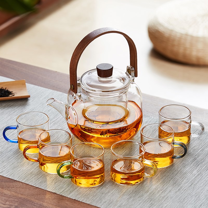玻璃煮茶壶耐g高温2025新款电陶炉烧水壶高硼硅家用大号泡茶壶套