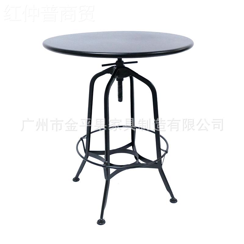 厂家直销转餐铁喷涂可旋调艺节高度GA401T台架中西餐厅桌脚架