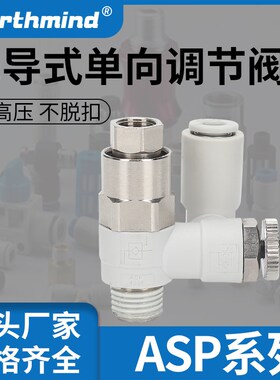 SMC型先导止回调速阀ASP330F/430/530/630F-01/02/03-06S/08S/10S