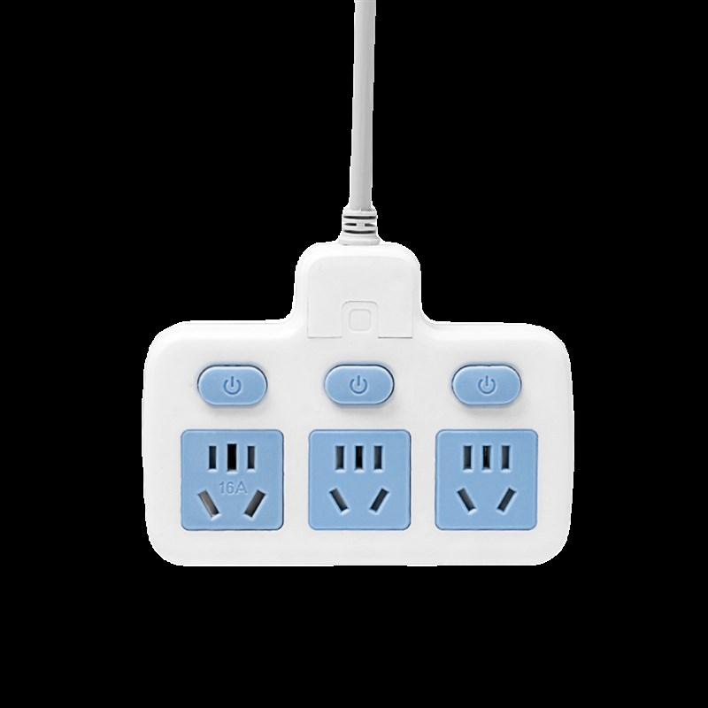 4000W大功率转换插座16A转10A插头空调热水器延长线带线插板插排