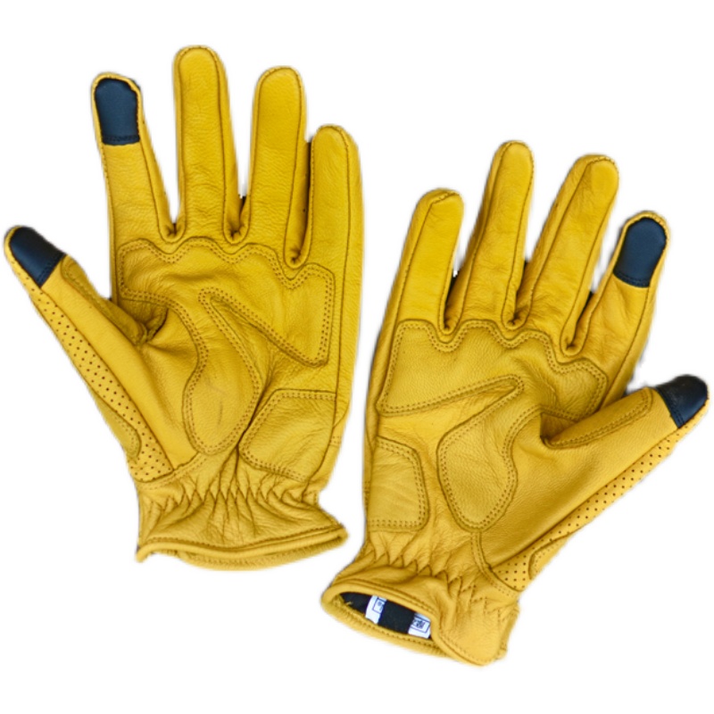 摩托车复a古机车手套防摔 透气骑士骑行哈雷触屏CM300男女春秋