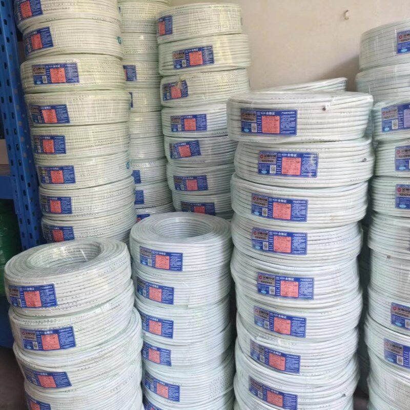 金杯电线护套线RVV2芯国标纯铜软电源线3芯4芯0.5/1/1.5/2.5平方