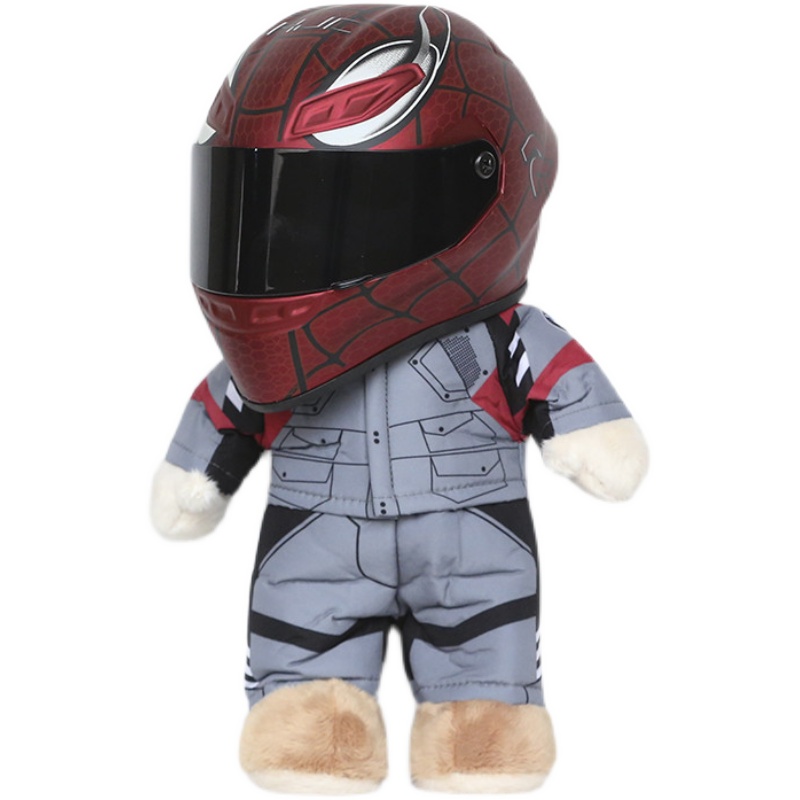 HJC毒液安全帽小熊机车机车车迷公仔挂件小熊S布熊安全帽+小熊