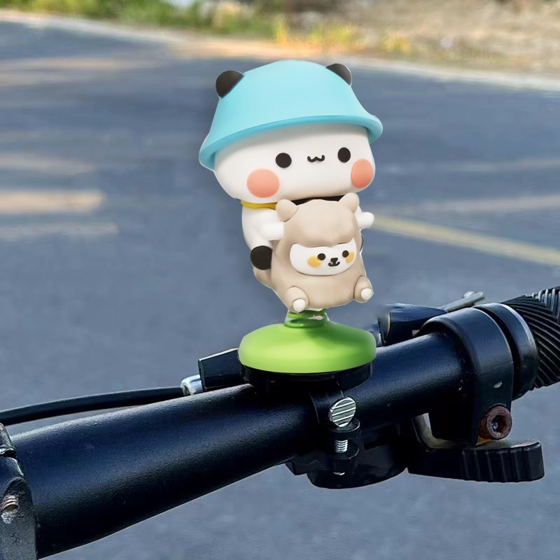 可爱一二布布g车载摆件摇摇乐电动车装饰小配件摩托车自行车玩偶
