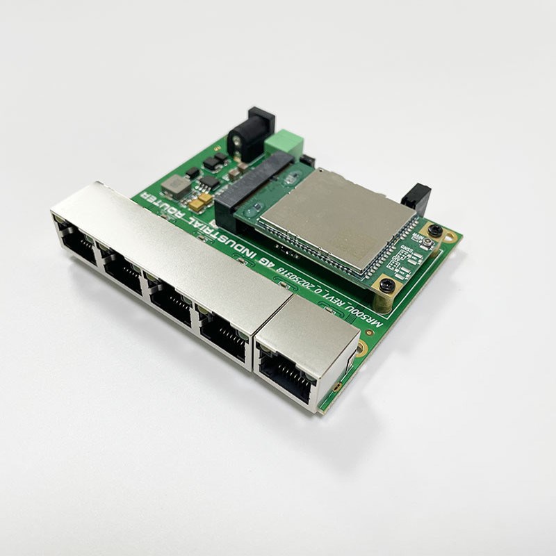 5网口工业级4G路由模块 全网通2G3G4G转wifi以太网CPE路由MR500U