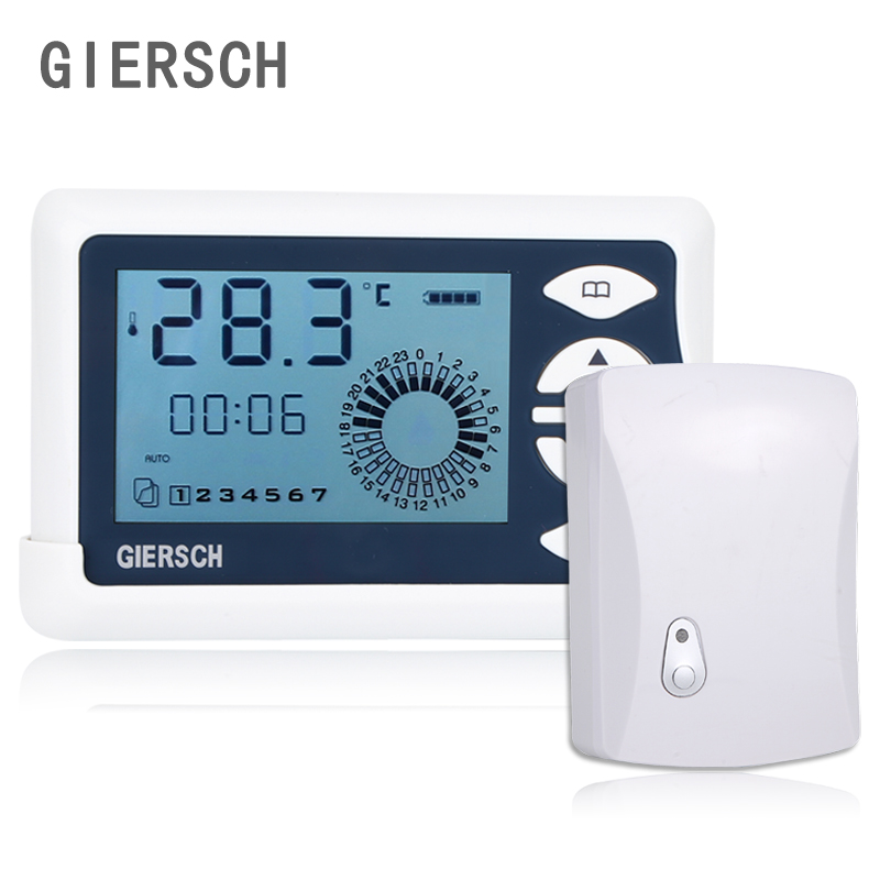 【吉士温控】壁挂炉定时器有线无线温控器然气暖气电磁阀恒温开关