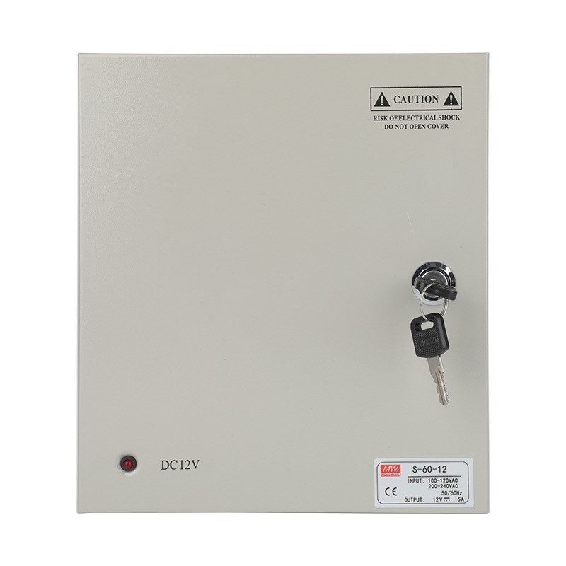 明纬12V5A10A15A9路30A20A18路摄像头集中供电源箱24V配电箱