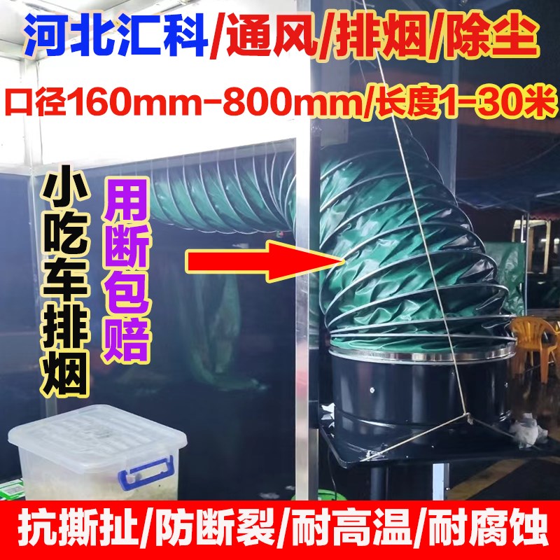 三防布通风管耐高温帆布软管排风管油烟机排烟管除尘软连接管