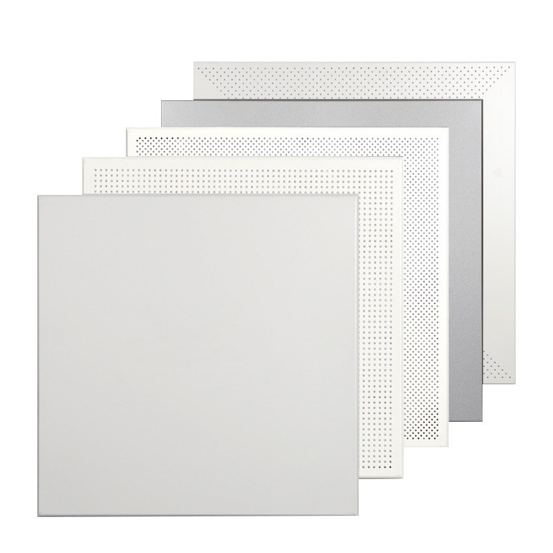 集成吊顶工程铝扣板600x600厂房办公室微孔天花板材料PVC全套自装