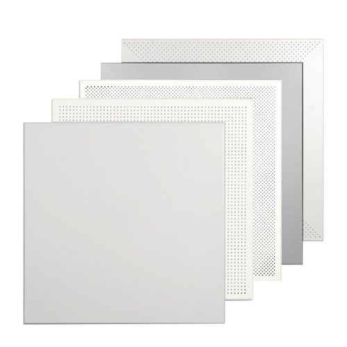 集成吊顶工程铝扣板600x600厂房办公室微孔天花板材料PVC全套自装