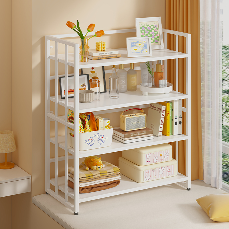 飘窗书架置物架放k阳台上的书柜铁艺架子储物架窗台利用收纳神器