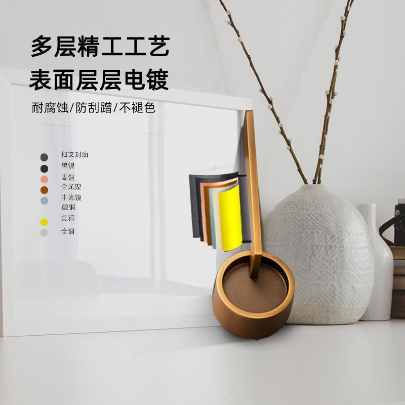 卧室门锁轻奢分体式锌合金静音锁房间实木门通用推拉门室内门锁