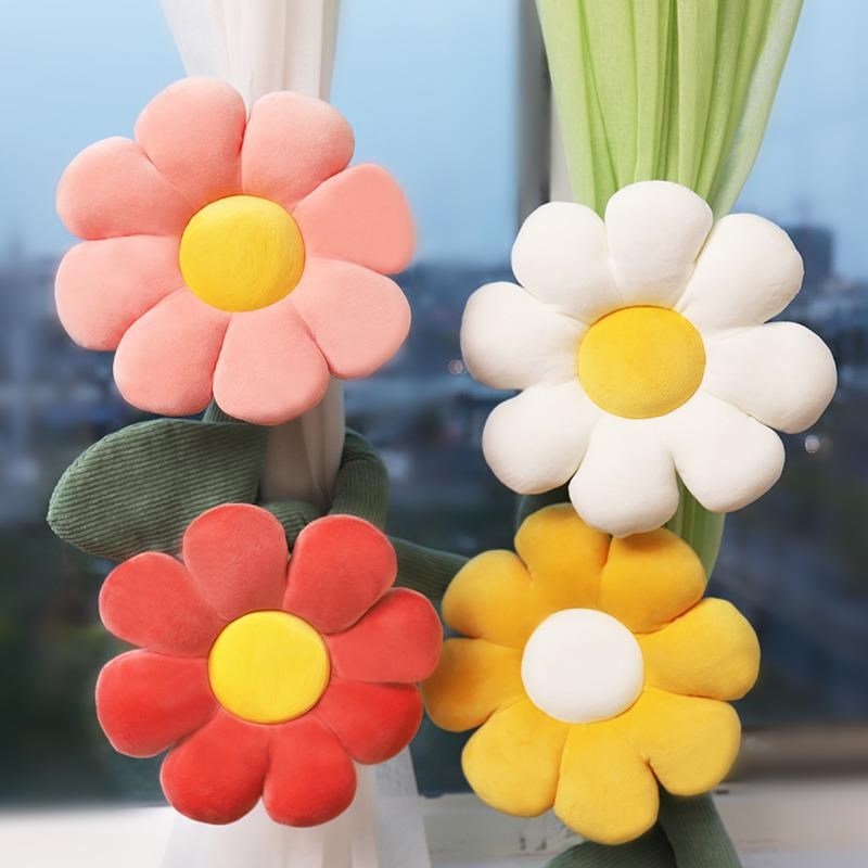 花朵窗帘扣e环挂环挂钩圈固定器装饰绑带收拢扎束带绑饰配件小饰