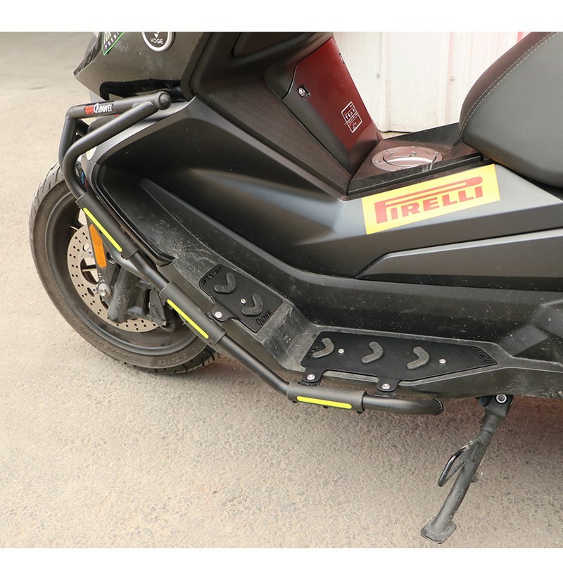 适用隆鑫无极SR4保险杠MAX350前后D脚踏护杠防摔杠LX350T5D排气