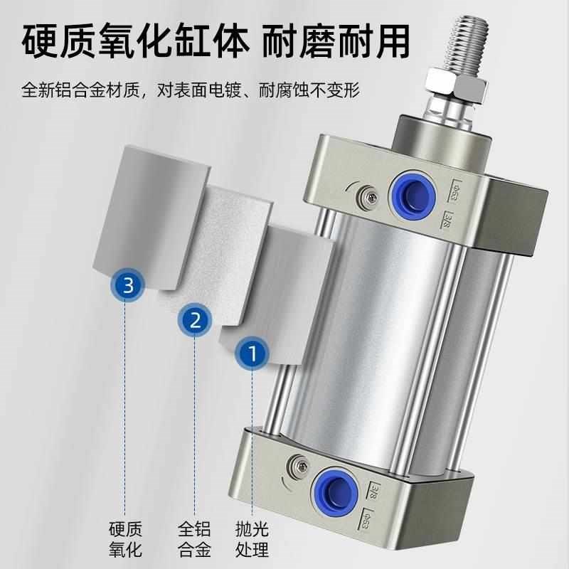 SC32/40/50/63/80/100-25-50x100x150x200x300小型大推力标准气缸