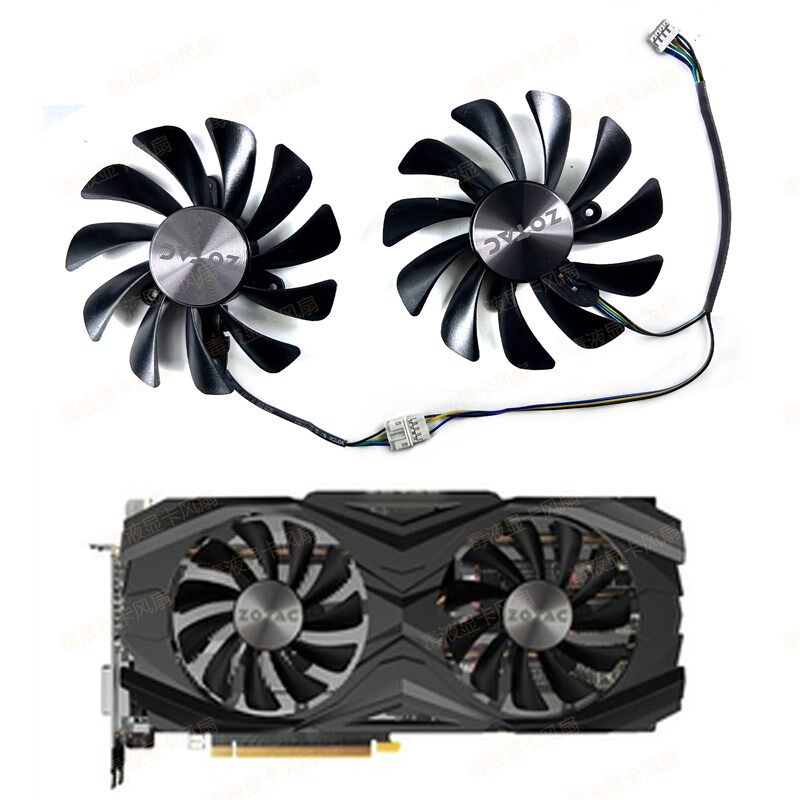 ZOTAC索泰 GTX 1080Ti/ 1070Ti AMP 显卡散热风扇GFM10012H12SPA