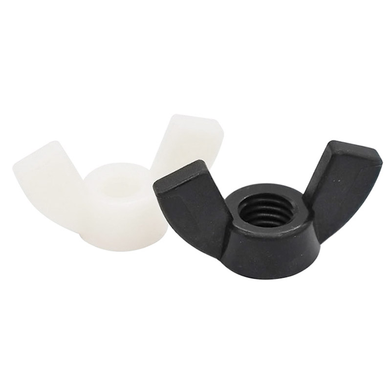 CZ五金白色/黑色尼龙蝶形螺母手拧螺帽母元宝螺丝帽M4M5M6M8M1012