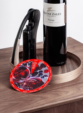 法国LAtelier du Vin 32种葡萄酒鉴香卡双面圆形 红酒香气品鉴卡