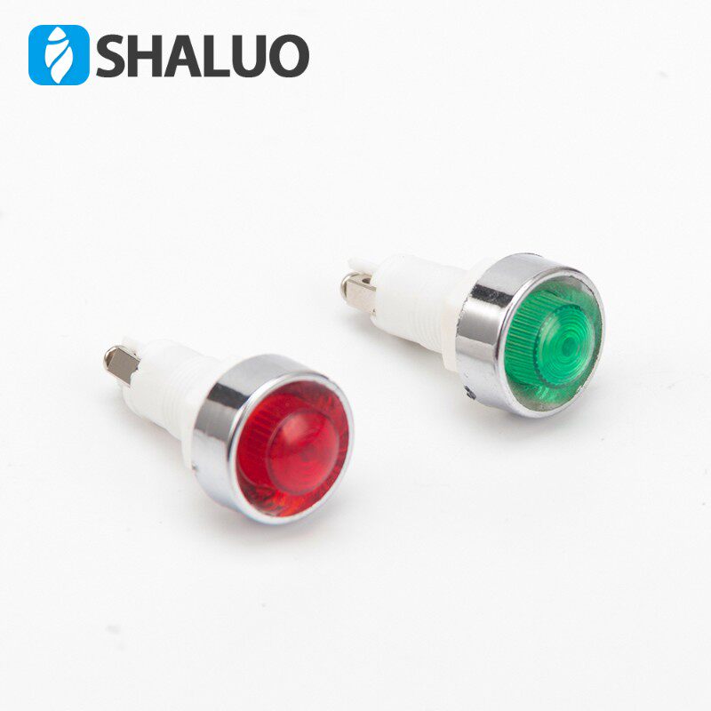 STC发电机配件小开关箱电源指示灯电压信号灯 AC220V 红色 绿色