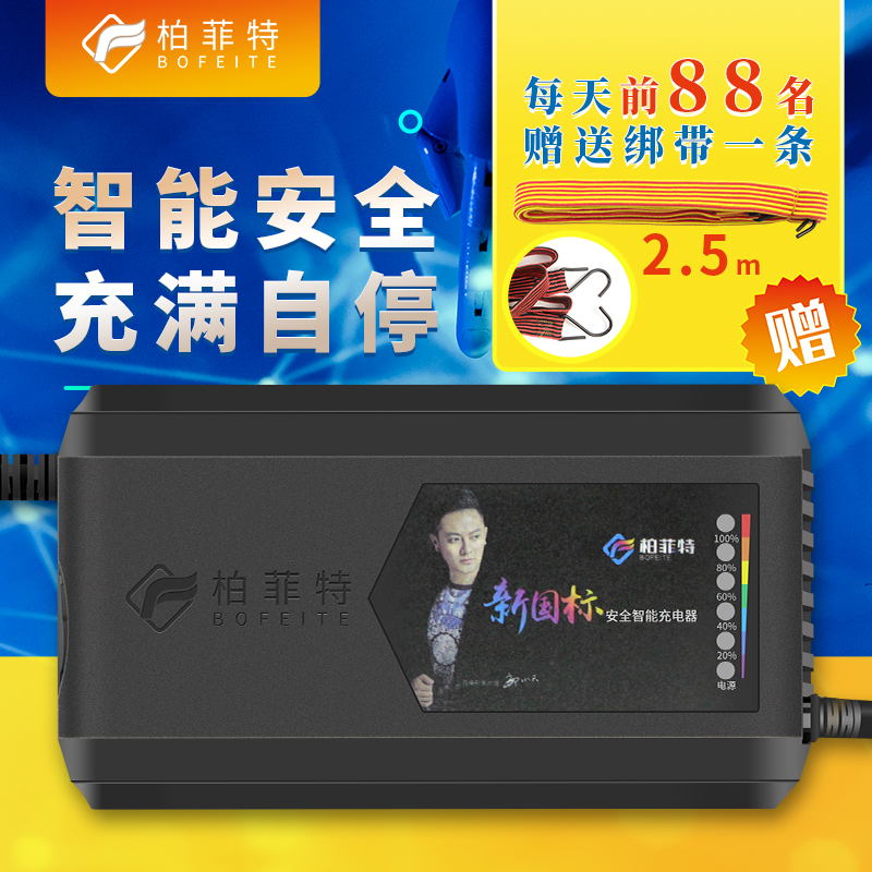 柏菲特电动车电瓶充电器48V12AH20AH60V72雅迪爱玛台铃三轮车通用
