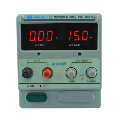 香港龙威PS-1505D 数显直流稳压电源 数显可调15V 5A 可调电源