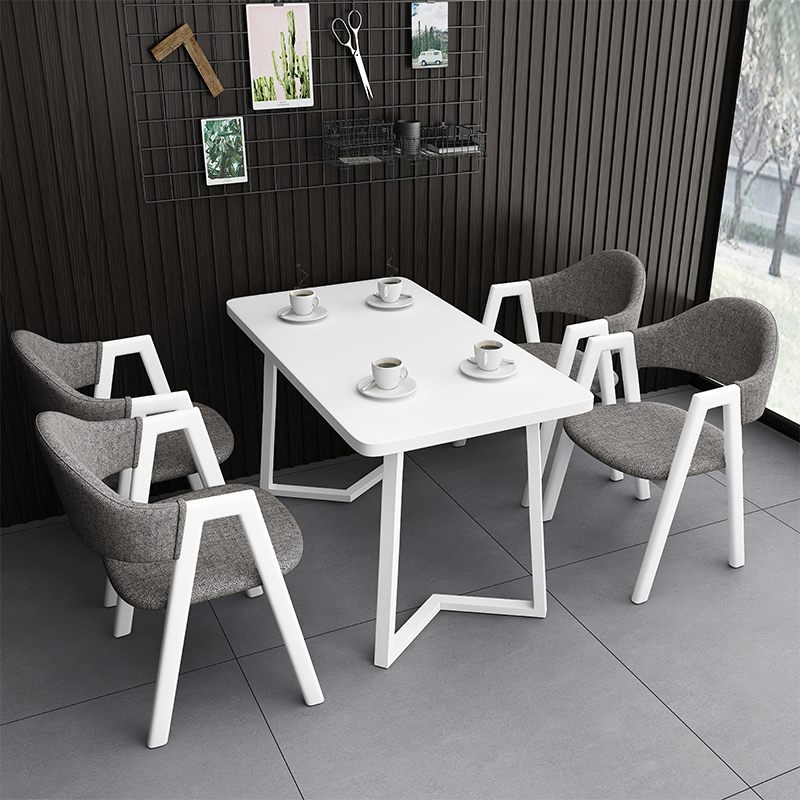 简约接待桌椅组合谈判洽谈桌商务用店面会客N桌椅办公室休闲小圆