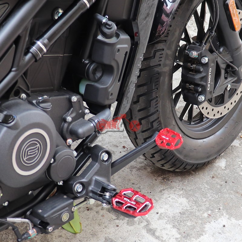 适用春风450CLC改装配件250CALC前后脚踏板加宽垫刹车杆加大踏板