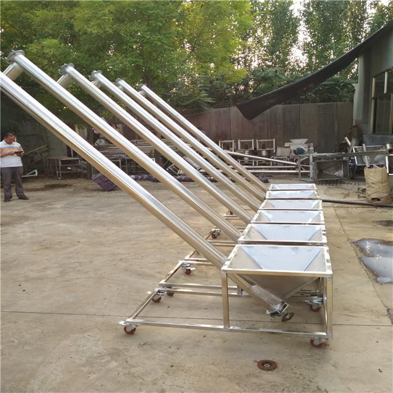 TL16螺旋提升机报价 垂直螺旋提升机 不锈钢圆管上料机