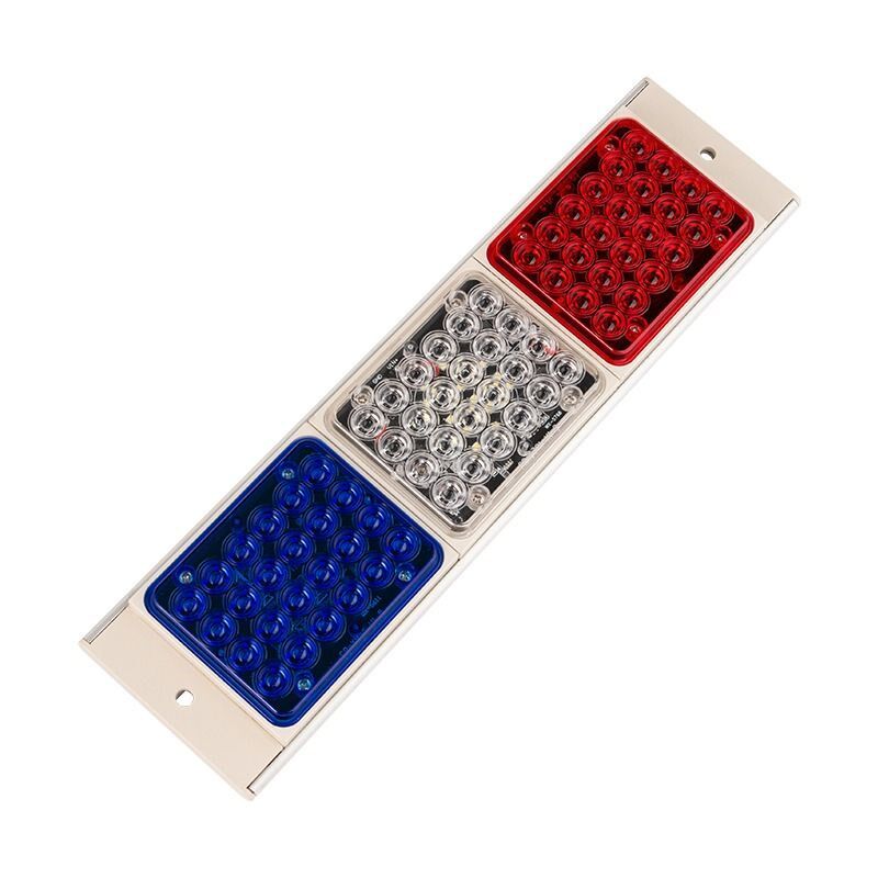 可充电款太阳能警示爆闪灯LED红蓝闪光路障灯 道路施工频闪信号灯