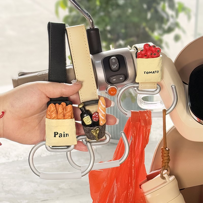 电动车飞机头前置通用加长v挂钩适用小牛电瓶摩托车外卖承重挂物