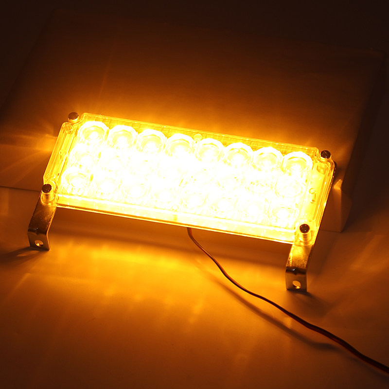 超亮LED长条灯爆闪长方块配件红黄蓝白色光救护车救援车顶报警灯