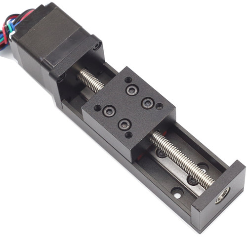 梯形丝杠滑台套装微型28步进电机驱动器线性直线导轨模组工作台