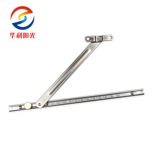 窗户风撑门铝合金断桥铝窗户支架平开不H锈钢上悬内开塑钢限位器