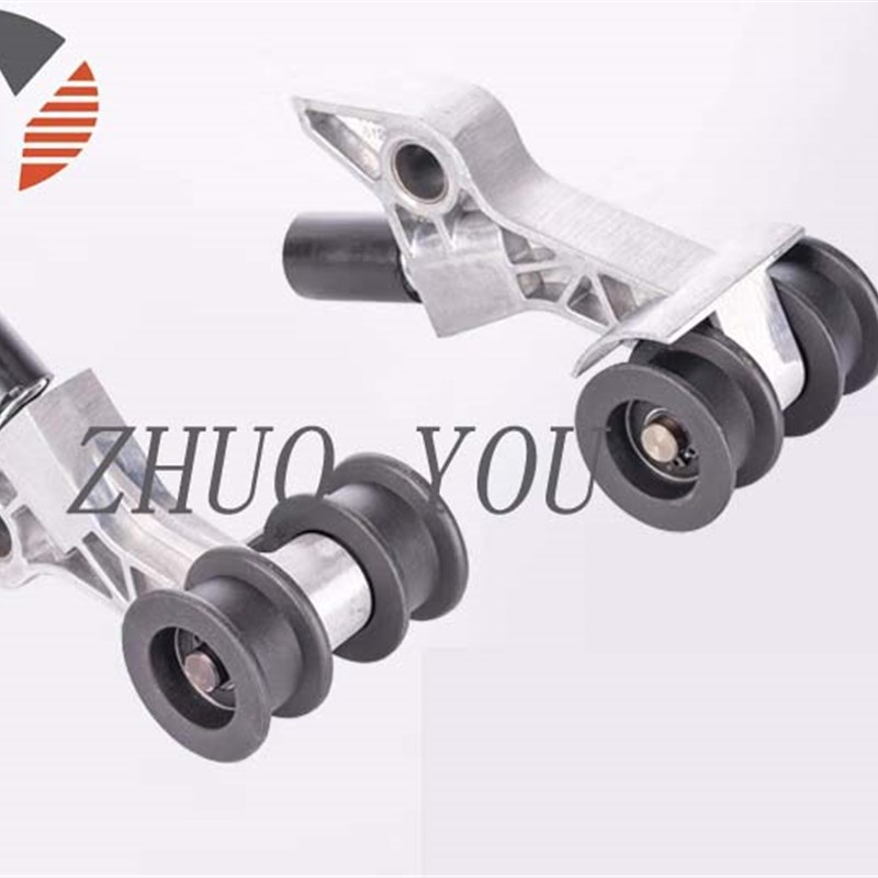 极东KDaT高速履带式封边机高速封压梁铝皮带支架 豪德压梁铝压块