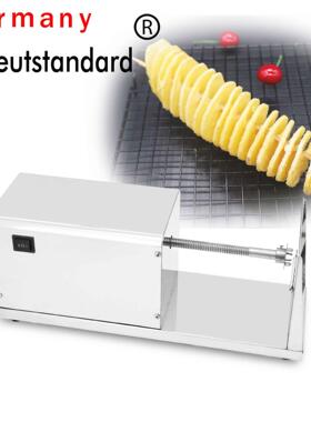 Dustsandard电动螺旋切薯片机薯塔商用不锈钢拉伸龙卷风旋转土豆