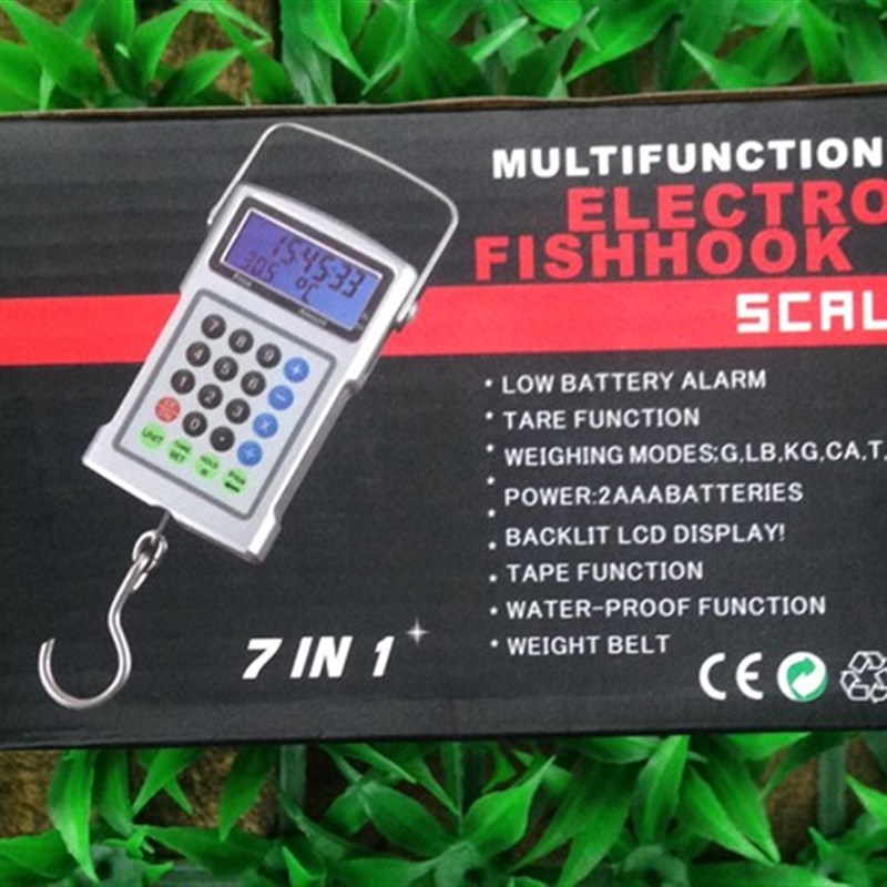 带计算器电子手提秤 电子秤 挂钩秤便携称挂秤50公斤多功能电子称