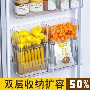冰箱内置物架侧收纳鸡蛋侧门收纳盒加高冰箱门内侧整理食品姜蒜