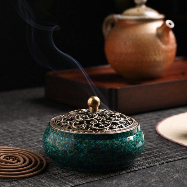 大漆古藤香炉家用室内盘香塔香线香蚊香薰香炉茶道配件复古小摆件,家居饰品,香薰炉,淘宝优惠券,粉丝福利购,淘宝优惠卷