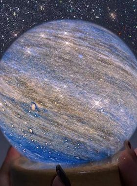 想你的时候看看星球就很好行星水晶球治愈系星球摆件创意礼品礼物