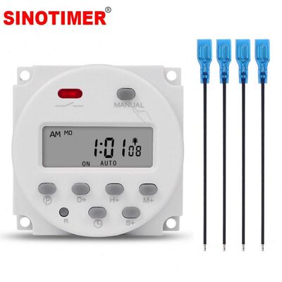 1 Second Interval 5V 12V 24V 110V 220V Digital LCD Timer Swi
