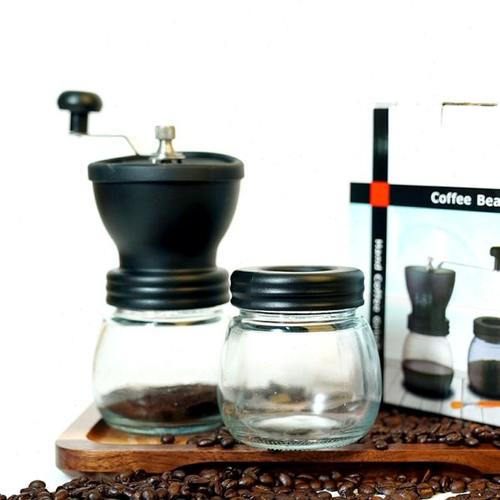 手动咖啡豆研磨机现磨手摇轴承可调节便携式小型研磨器家用手磨机