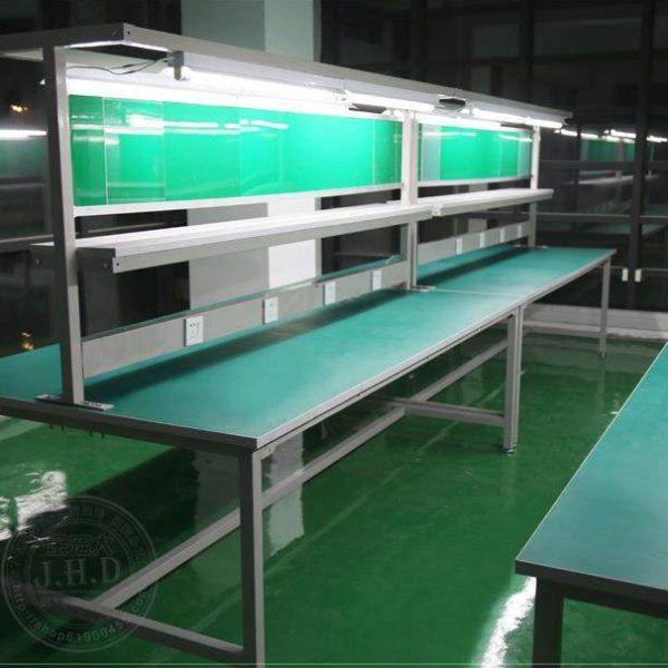 防静电台带灯操作台流水线实验室车间桌双层打包厂家现货,商业/办公家具,线棒货架/工作台,淘宝优惠券,粉丝福利购,淘宝优惠卷