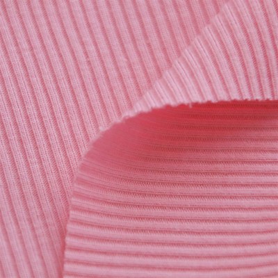罗纹布料2X2细坑条春季打底爽棉坑条布针织弹力螺纹RC坑条