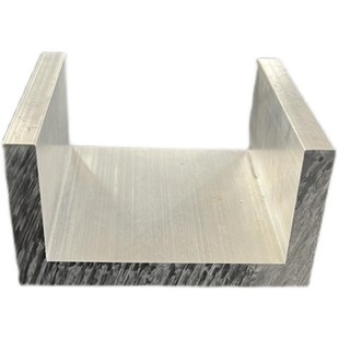 U型铝100 10mm内径80mm铝合金槽铝C型铝槽钢铝导轨滑轨型材