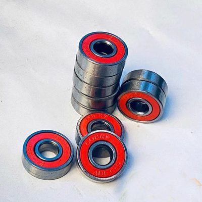 红盖轴承*10个 ABEC-7碳钢静声音轴承 滑板轮滑 枫木滑板轴承十个